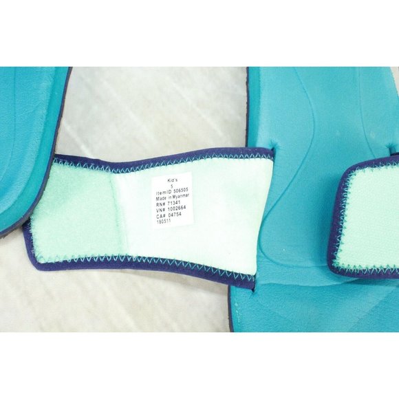 LL Bean Teal Canvas Adjustable Strap Slide Sandal Size 5 - Picture 8 of 8